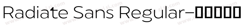 Radiate Sans Regular字体转换